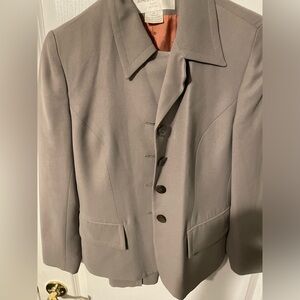Grey 2pc Women’s Suit with Skirt